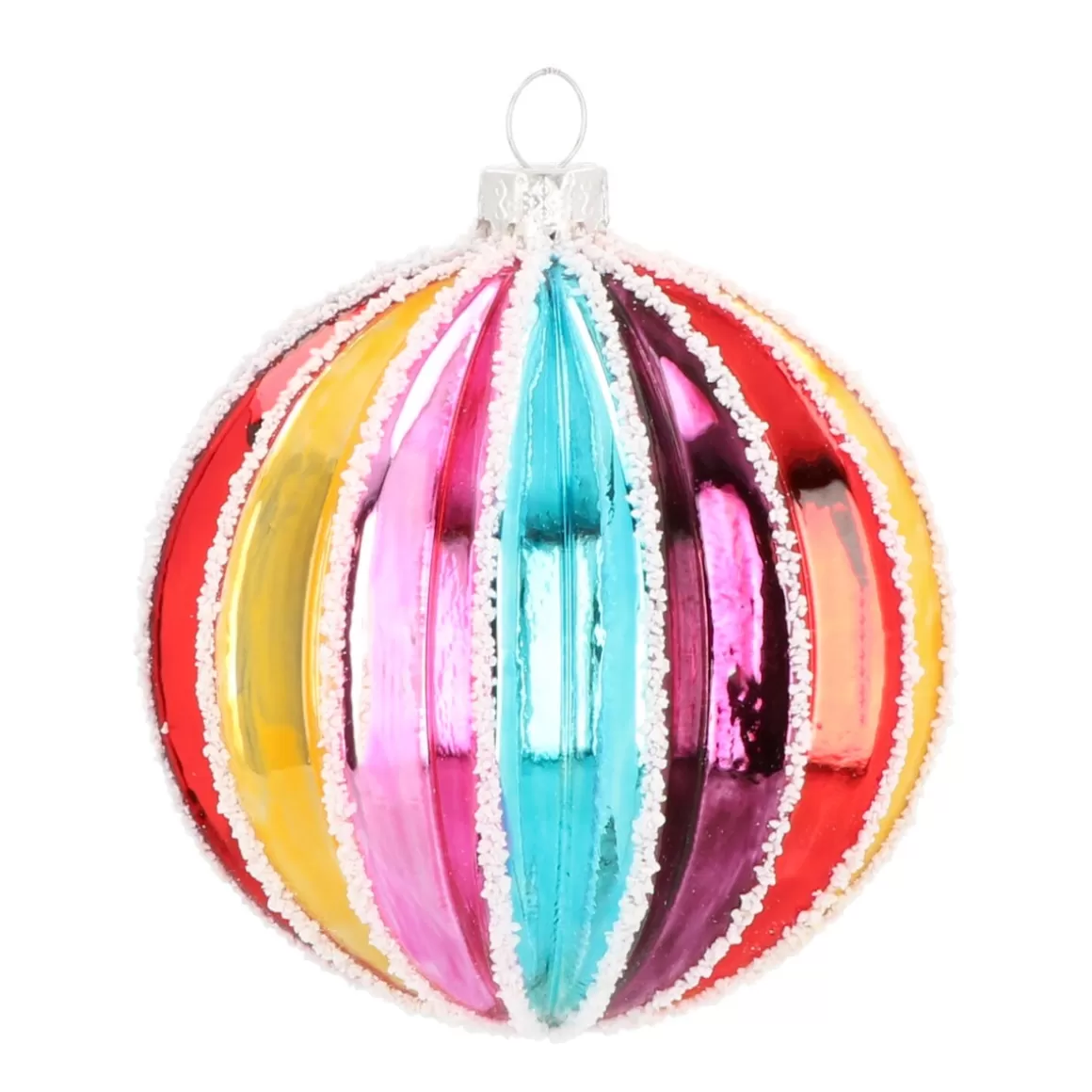 It's all about Christmas Edle Weihnachtskugeln^Anhänger Regenbogen-Ball, Bunt, Glas, 8 Cm