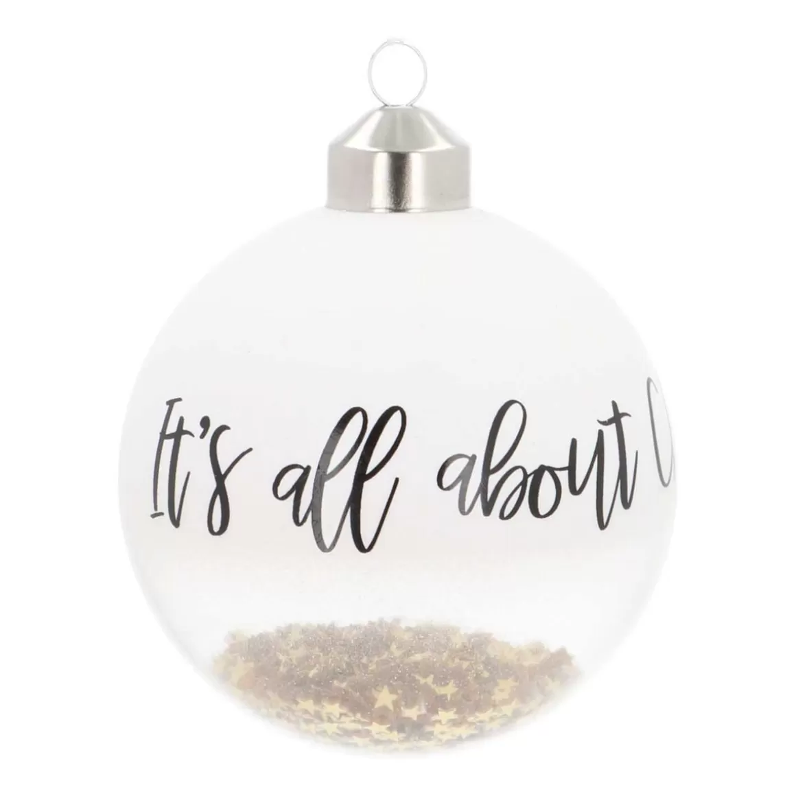It's all about Christmas Außergewöhnliche Weihnachtskugeln | Weihnachtskugeln Nach Farbe^Besondere Weihnachtskugel „“, Transparent, Glas, 8 Cm