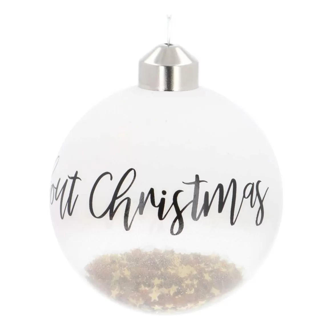 It's all about Christmas Außergewöhnliche Weihnachtskugeln | Weihnachtskugeln Nach Farbe^Besondere Weihnachtskugel „“, Transparent, Glas, 8 Cm
