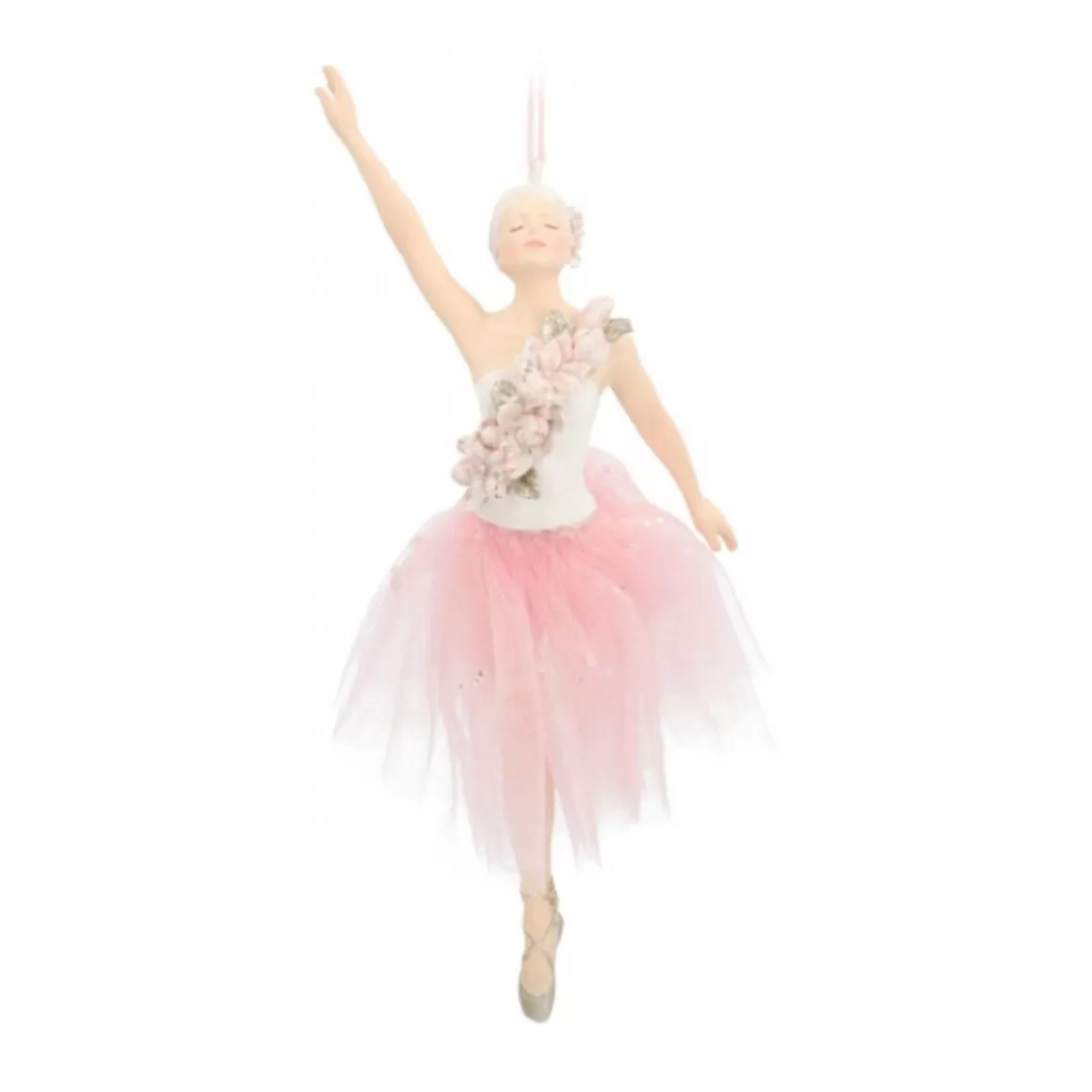 It's all about Christmas Weihnachtsbaumanhänger^Besonderer Anhänger Ballettänzerin Mit Tutu Weiß, Aus Polyresin, 18 Cm
