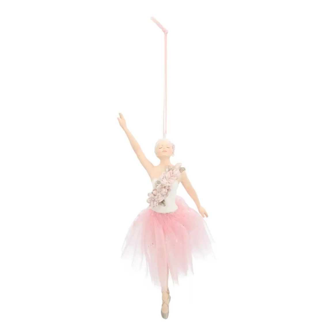It's all about Christmas Weihnachtsbaumanhänger^Besonderer Anhänger Ballettänzerin Mit Tutu Weiß, Aus Polyresin, 18 Cm