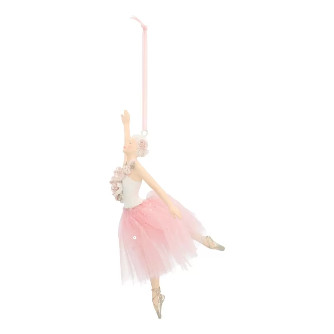 It's all about Christmas Weihnachtsbaumanhänger^Besonderer Anhänger Ballettänzerin Mit Tutu Weiß, Aus Polyresin, 18 Cm