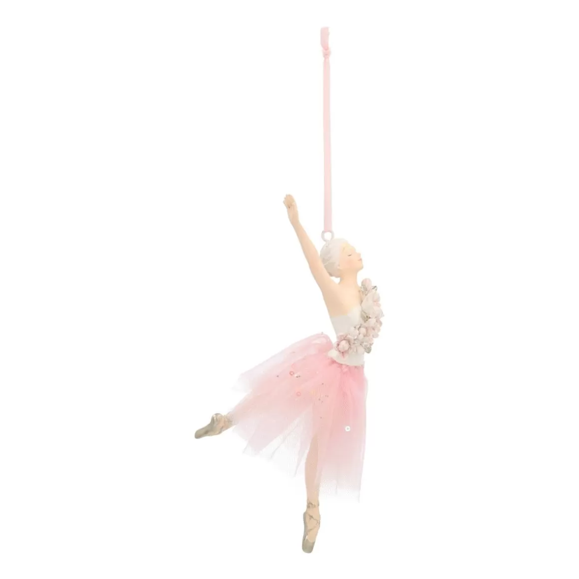 It's all about Christmas Weihnachtsbaumanhänger^Besonderer Anhänger Ballettänzerin Mit Tutu Weiß, Aus Polyresin, 18 Cm