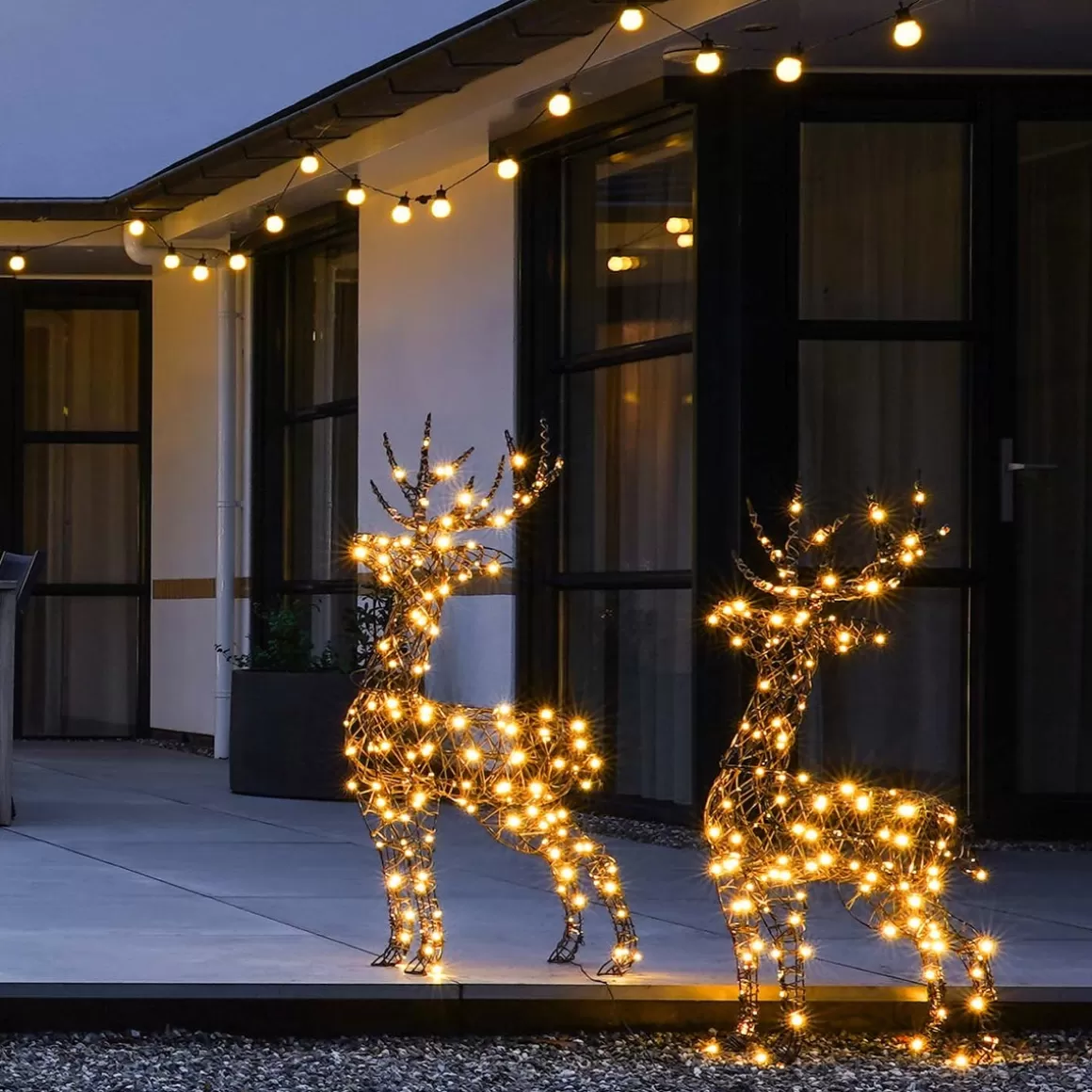 It's all about Christmas Warmweiße Weihnachtsbeleuchtung | Led Lichterketten^LED Lichterkette Außen Mit Timer, Warm-weiß, 10 LEDs, 4,5 M