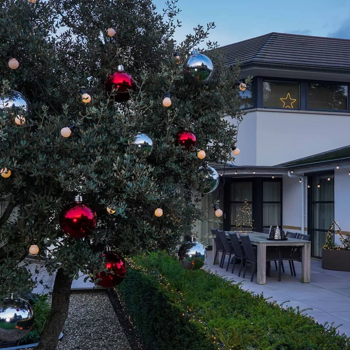 It's all about Christmas Warmweiße Weihnachtsbeleuchtung | Led Lichterketten^LED Lichterkette Außen Mit Timer, Warm-weiß, 20 LEDs, 9,5 M