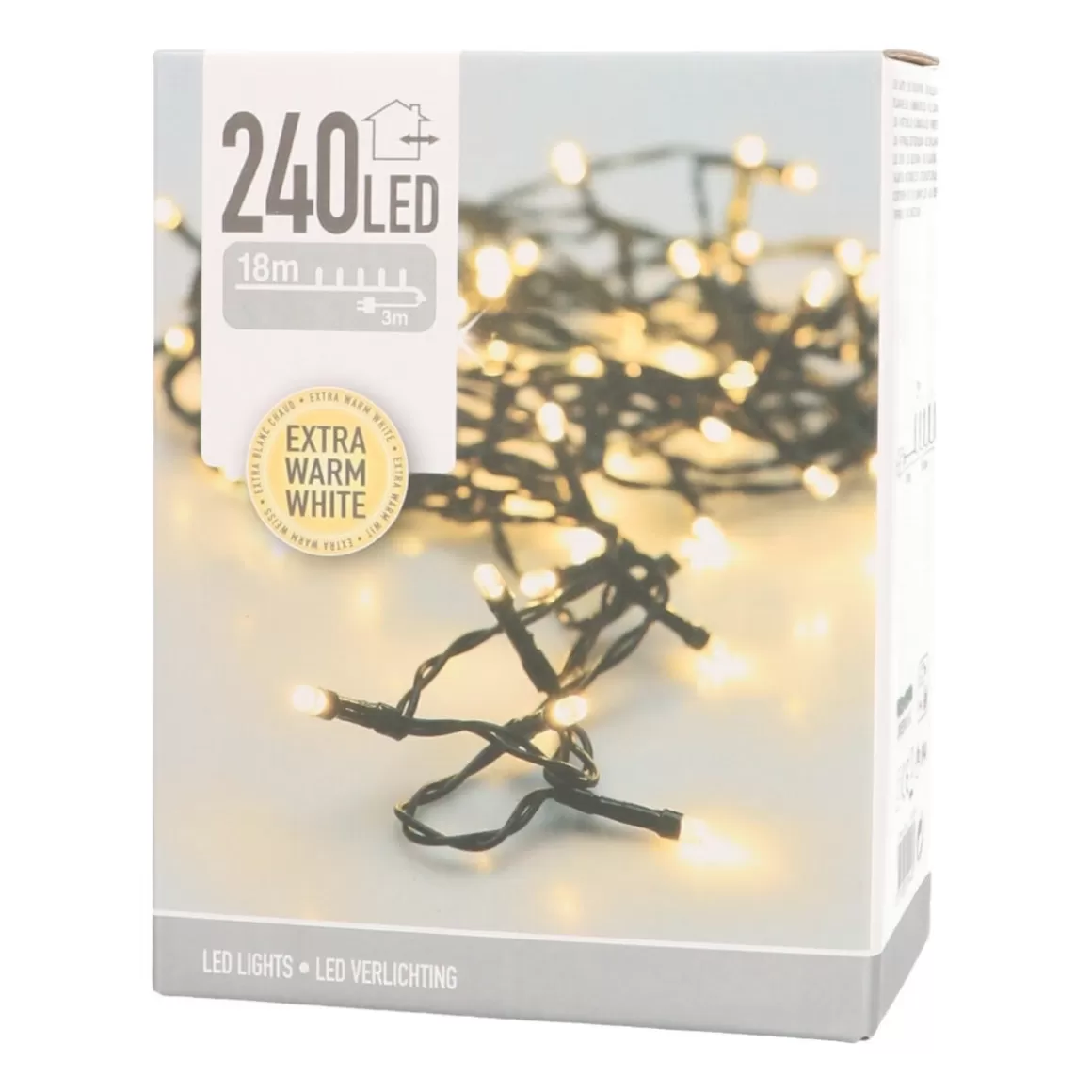 It's all about Christmas Gesamte Weihnachtsbeleuchtung | Warmweiße Weihnachtsbeleuchtung^LED Lichterkette Extra Warmweiß, Innen & Außen, 240 LEDs