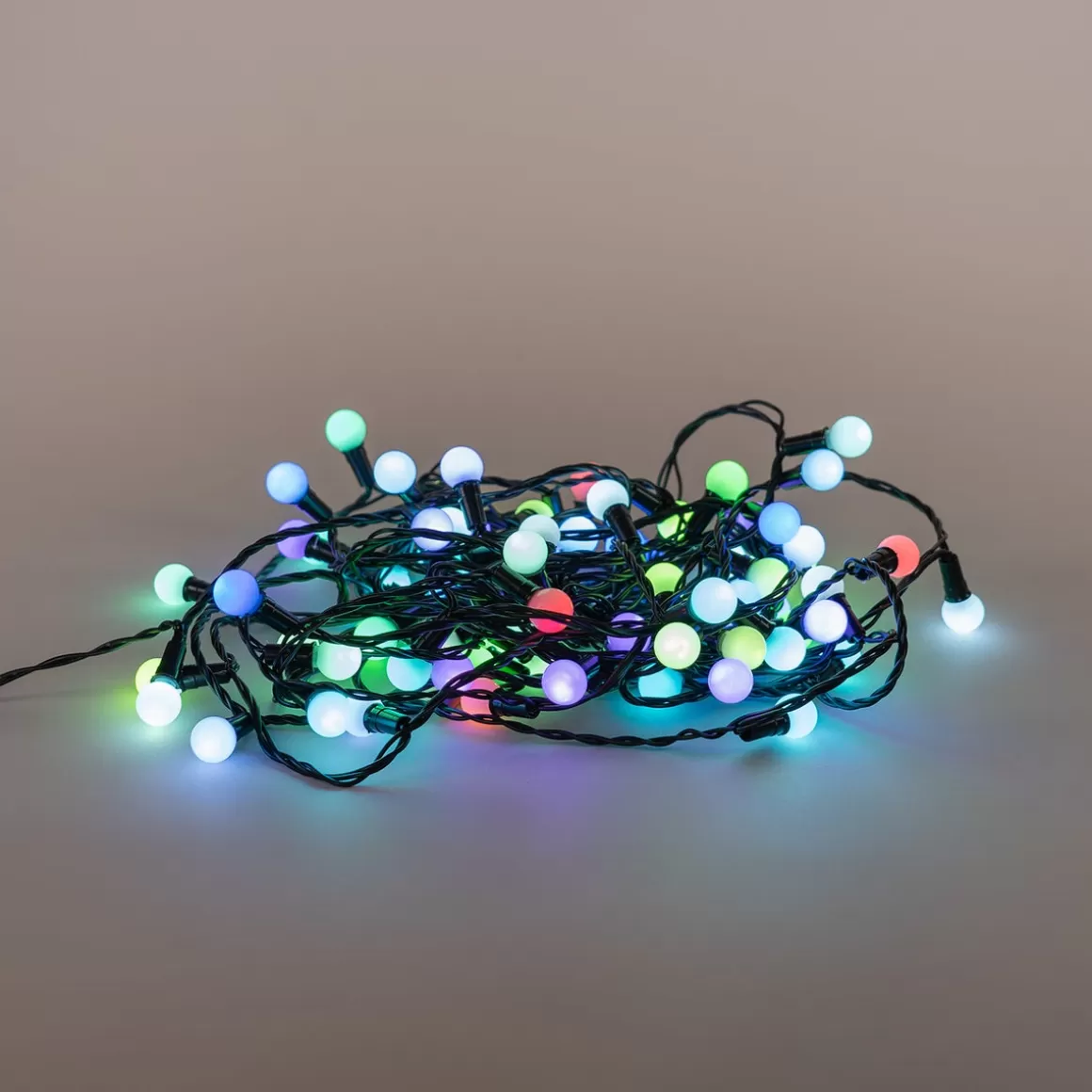 It's all about Christmas Lichterketten Bunt | Weihnachtsbeleuchtung Außen^LED Lichterkette Kugeln, Bunt, Innen & Außen, 180 LEDs