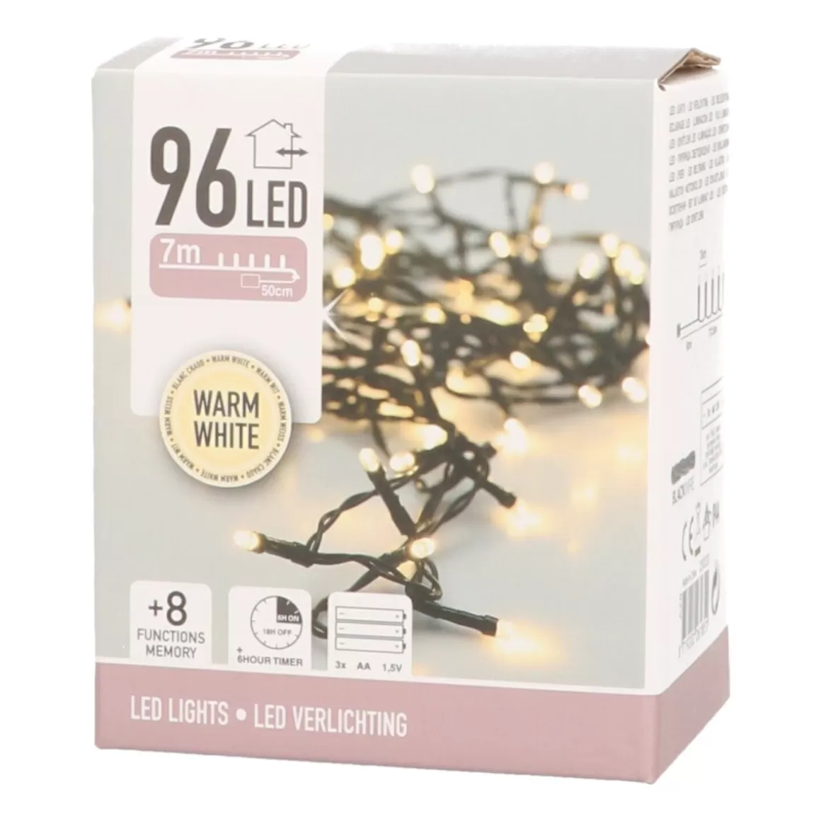 It's all about Christmas Led Lichterketten | Gesamte Weihnachtsbeleuchtung^LED-Lichterkette Für Draußen Mit Batterie Warm-weiß, 96 Birnen