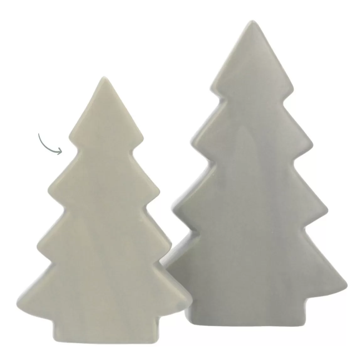 It's all about Christmas Alle Weihnachtsdeko | Weihnachtsbäume^Porzellan-Tannenbaum, Cottage Green, 16,5 Cm