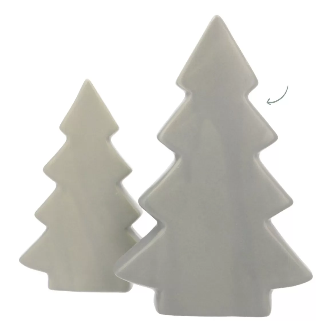 It's all about Christmas Alle Weihnachtsdeko | Weihnachtsbäume^Porzellan-Tannenbaum, Cottage Green, 20 Cm