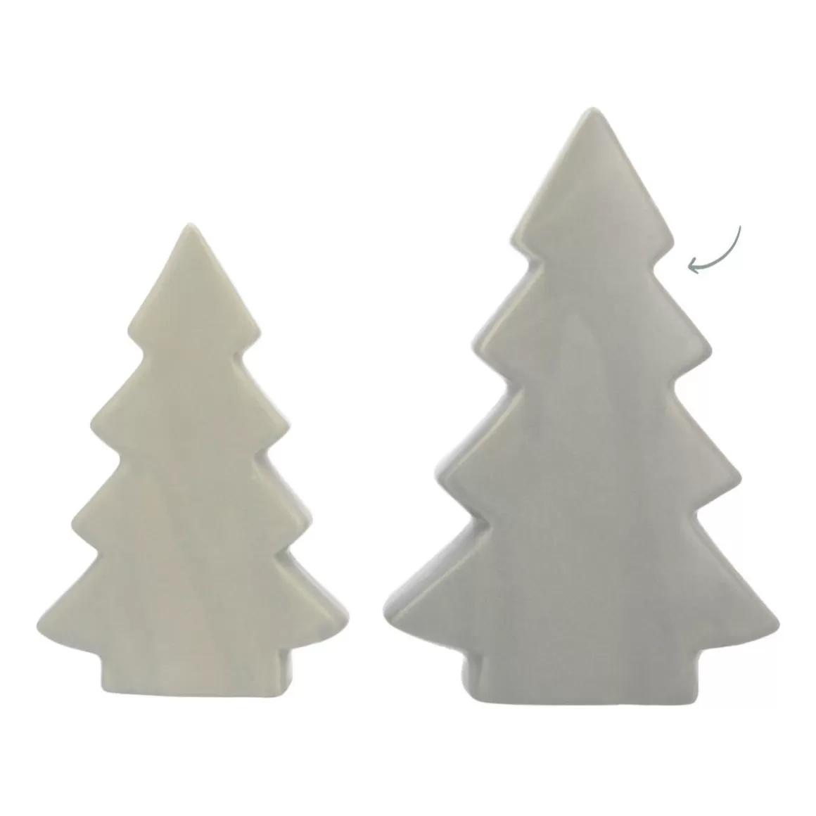 It's all about Christmas Alle Weihnachtsdeko | Weihnachtsbäume^Porzellan-Tannenbaum, Cottage Green, 20 Cm