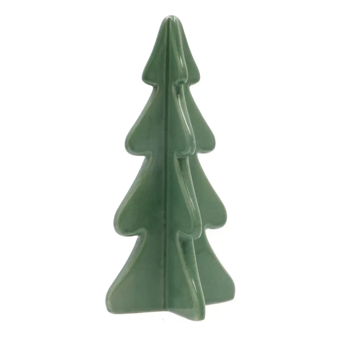 It's all about Christmas Alle Weihnachtsdeko | Weihnachtsbäume^Porzellan-Tannenbaum Im 3D-Format, Cottage Green, 21 Cm