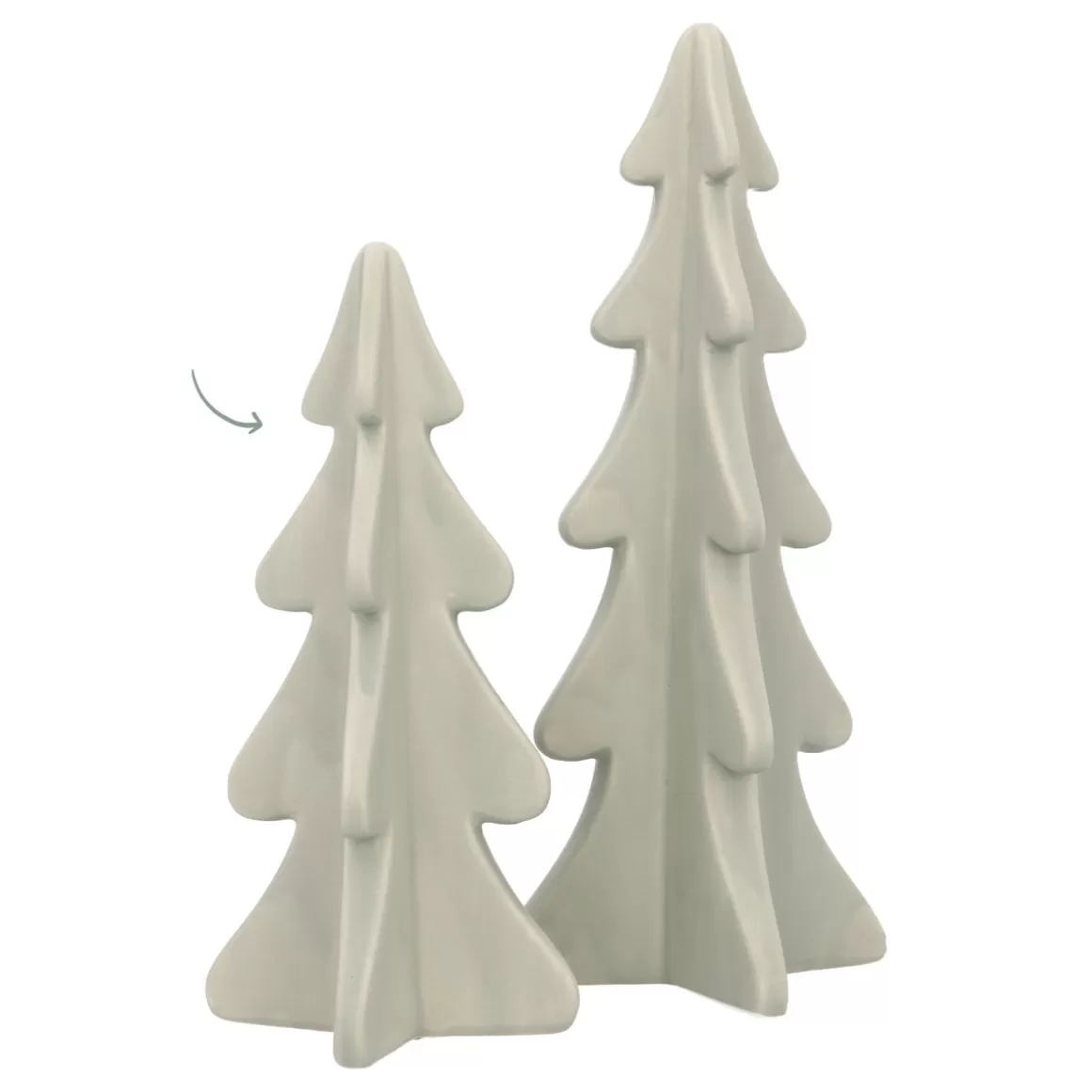 It's all about Christmas Wohnaccessoires Für Weihnachten | Weihnachtsbäume^Porzellan-Weihnachtsbäumchen In Cottage Green