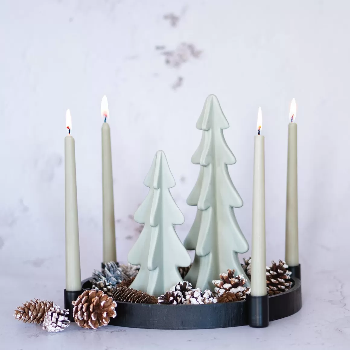 It's all about Christmas Wohnaccessoires Für Weihnachten | Weihnachtsbäume^Porzellan-Weihnachtsbäumchen In Cottage Green