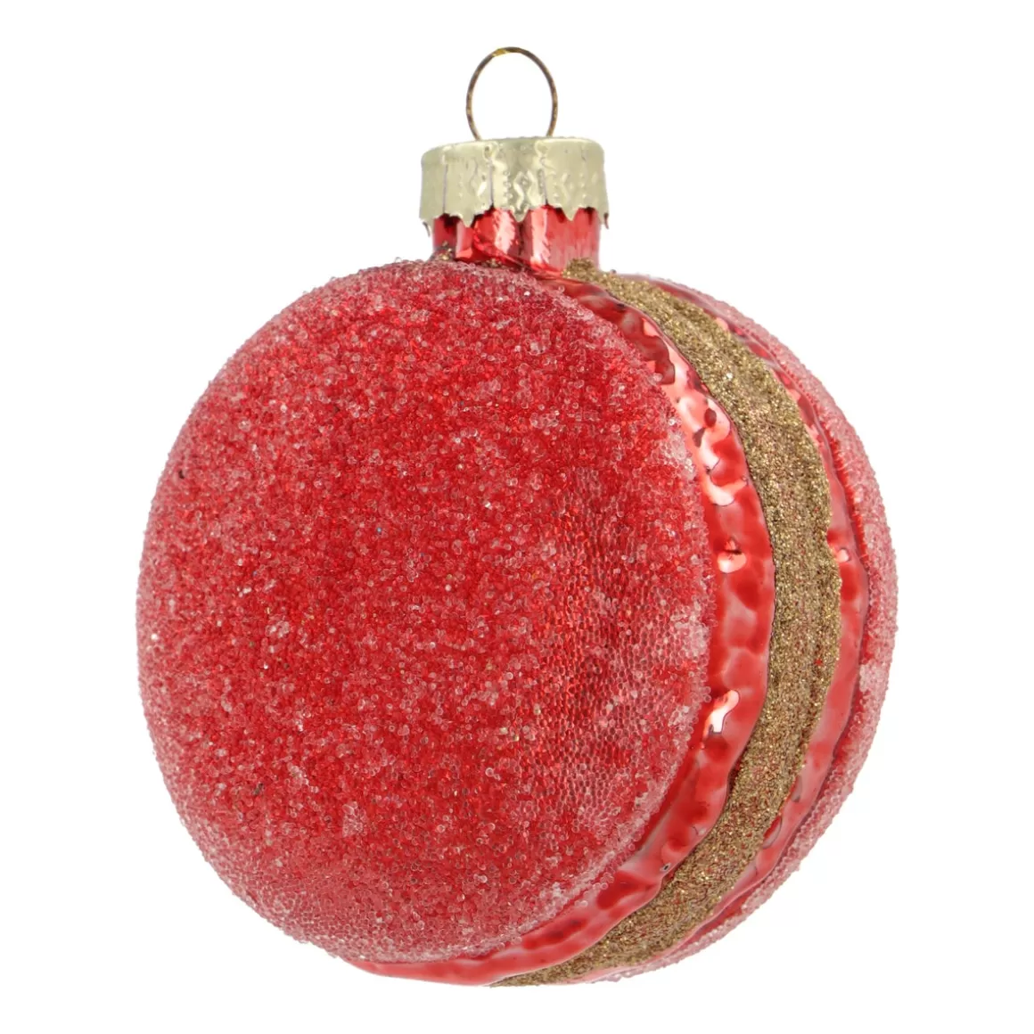 It's all about Christmas Weihnachtsbaumanhänger^Roter Macaron-Weihnachtsschmuck