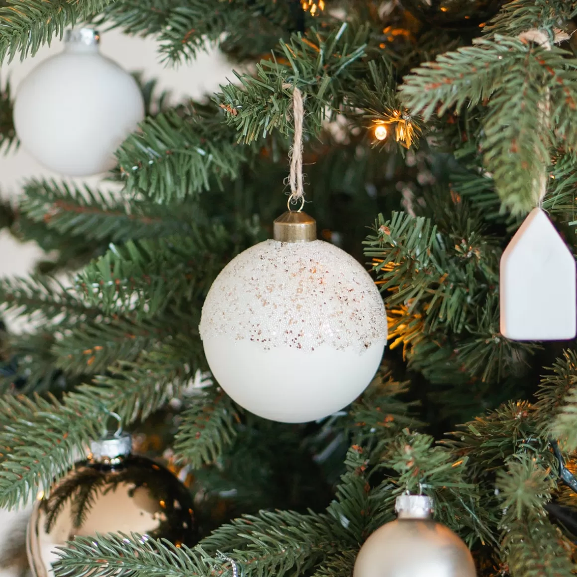 It's all about Christmas Christbaumschmuck Komplett-Sets^Weihnachtsbaumpaket 'Morning Mist': Natürliche Materialien Und Minimalistisches Design