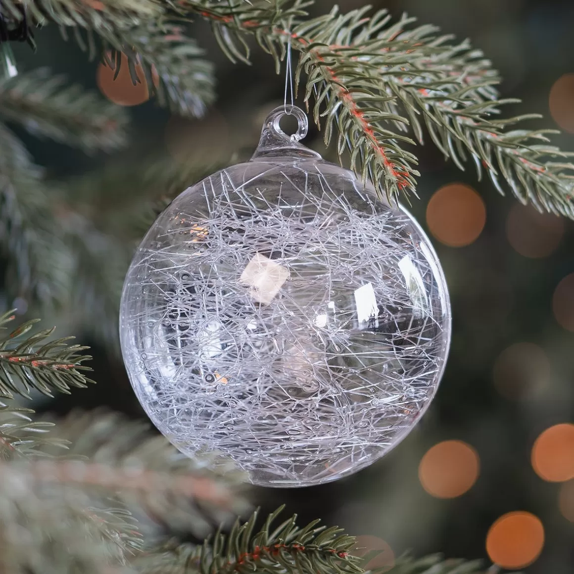 It's all about Christmas Außergewöhnliche Weihnachtskugeln | Weihnachtskugeln Nach Farbe^Weihnachtskugel Drahtgeflecht, Transparent, Glas, 10 Cm