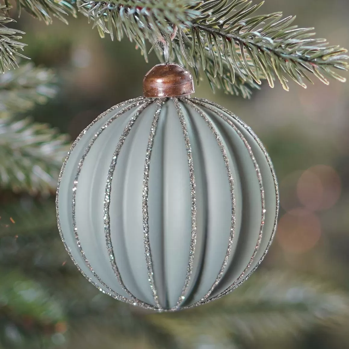 It's all about Christmas Edle Weihnachtskugeln | Weihnachtskugeln Aus Glas^Weihnachtskugel Lampion, Cottage Green, Glas, 8 Cm