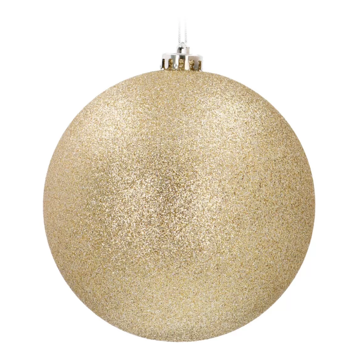 It's all about Christmas Weihnachtskugeln Kunststoff^XL Weihnachtskugel Gold Mit Glitzer, Kunststoff, 15 Cm